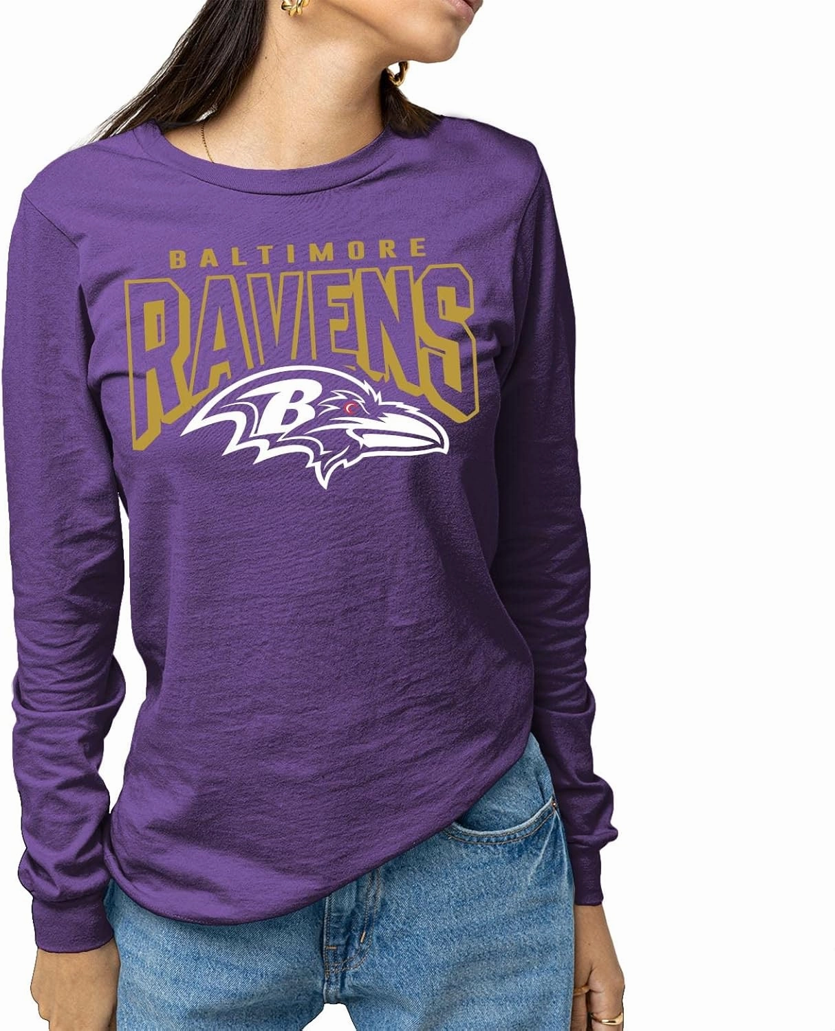 NFL Junk Food Bold Logo Long Sleeve T-Shirt