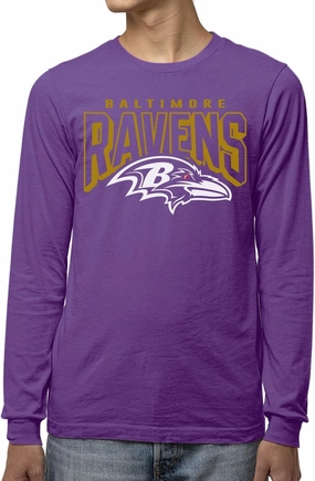 NFL Junk Food Bold Logo Long Sleeve T-Shirt