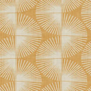 Nicole Miller New York Fluted Geo Turmeric Peel & Stick Wallpaper