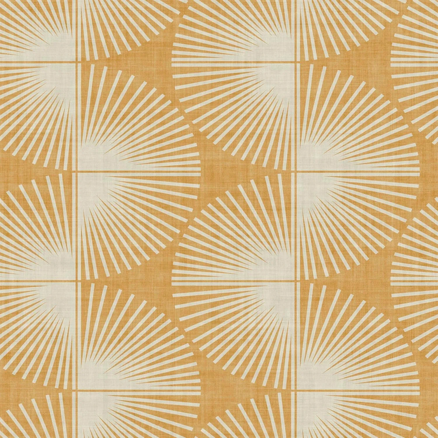 Nicole Miller New York Fluted Geo Turmeric Peel & Stick Wallpaper