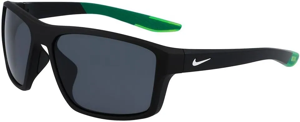 Nike Brazen Fury Rectangular Sunglasses, Matte Black, 60/17/130   1