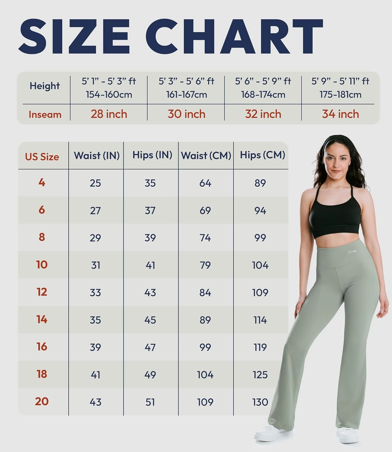 NirLUX Bootcut Yoga Pants - Soft Leggings for Women Regular & Plus Size Womens Leggings Tummy Control for Gym & Yoga