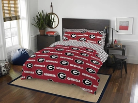 Northwest NCAA Georgia Bulldogs Unisex-Adult Bed in a Bag Set, Full, Rotary