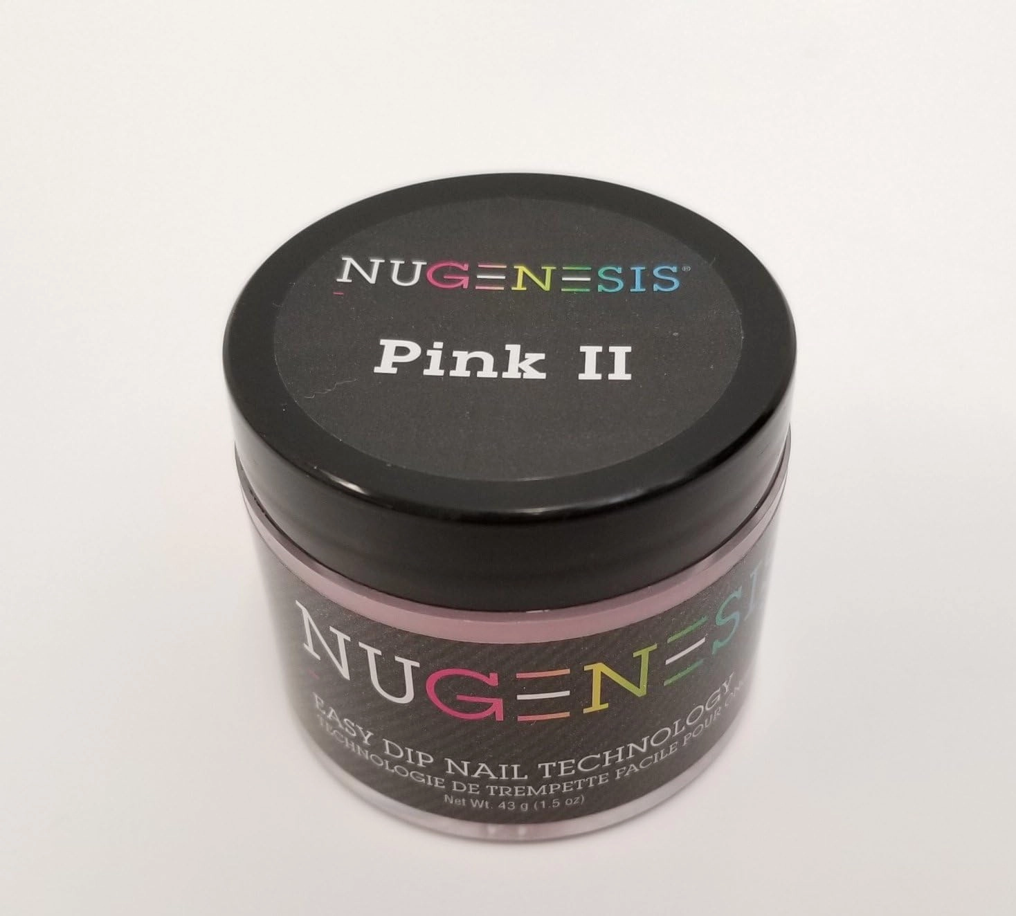 NUGENESIS- Dip Dipping Powder - 1.5oz/jar (Pink II 1.5oz)