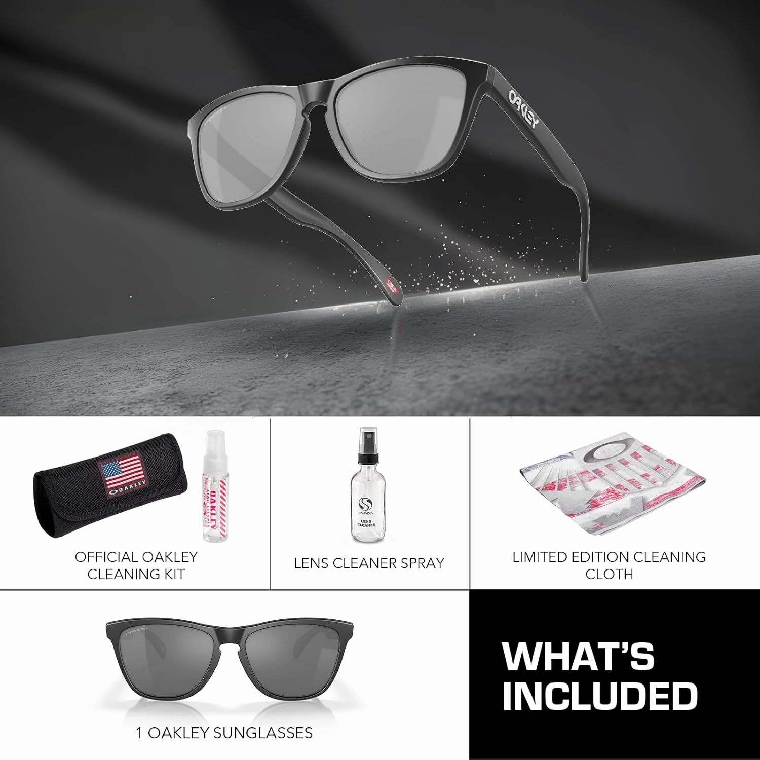 OAKLEY FROGSKINS OO9013 Sunglasses With Official Eyewear Kit Bundle