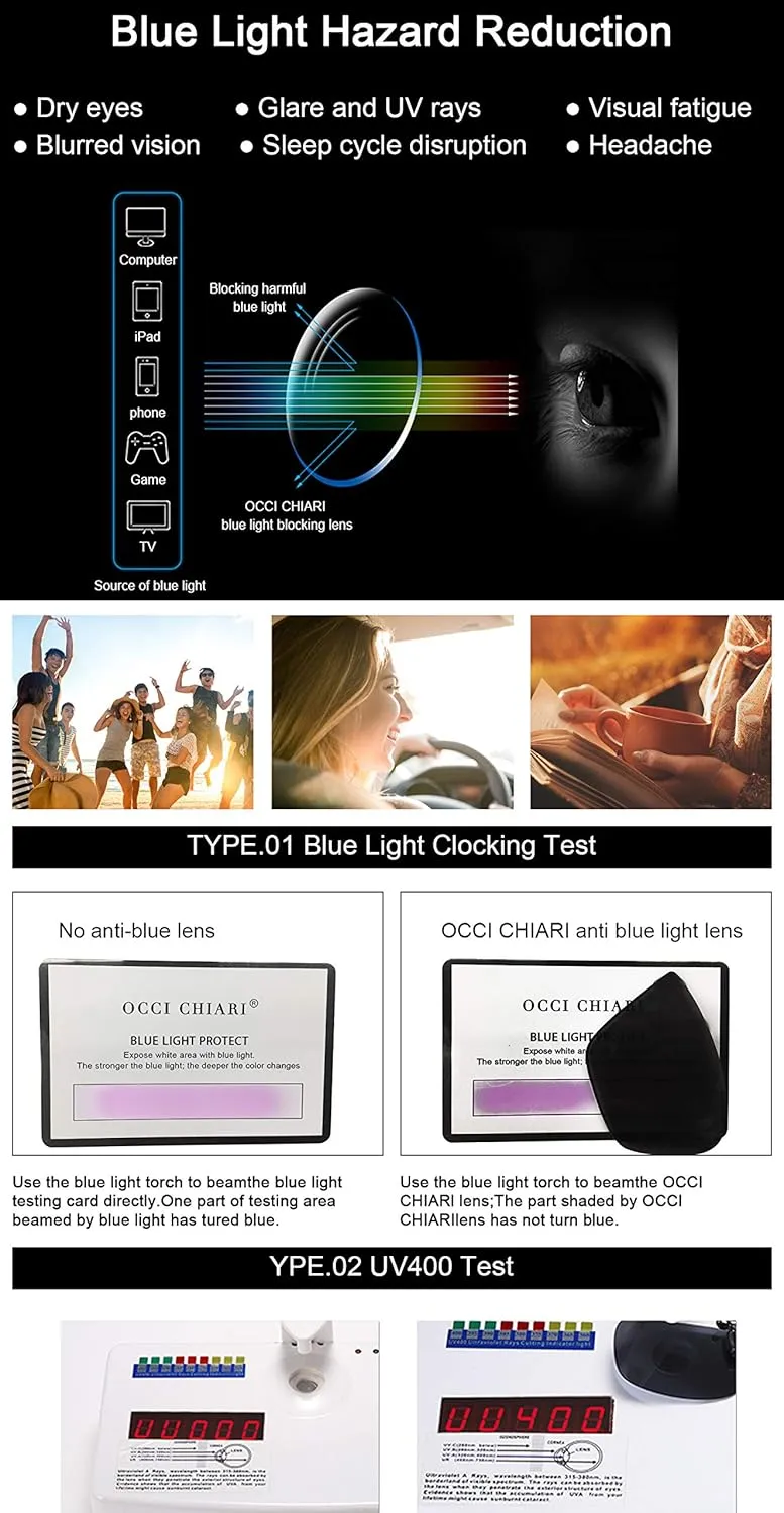 OCCI CHIARI Oversized Reader Sunglasses for Women Reading Sunglasses 1.0 1.25 1.5 1.75 2.0 2.25 2.5 2.75 3.0 3.5 3.75 4.0