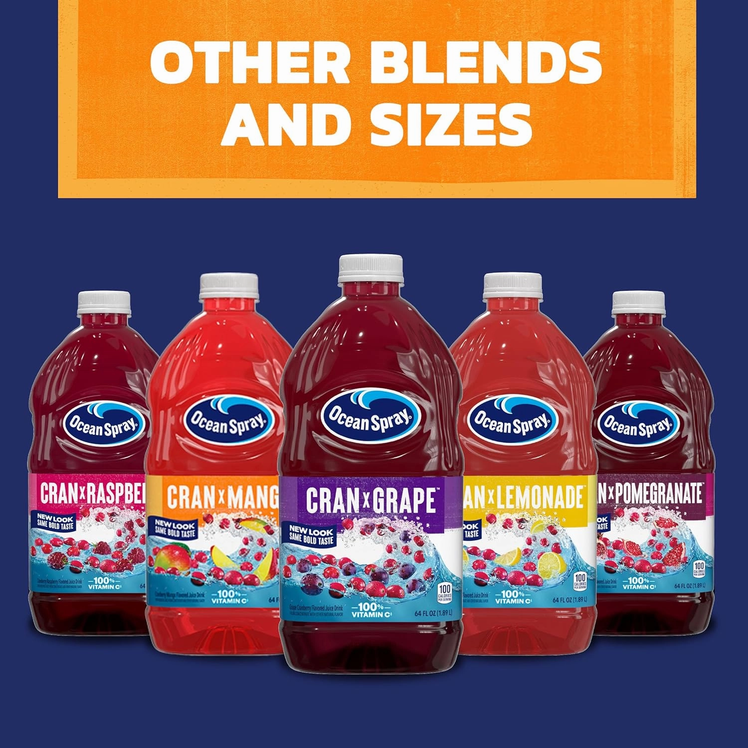 Ocean Spray® Cran-Mango™ Cranberry Mango Juice Drink, 64 Fl Oz Bottle (Pack of 8)