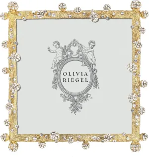 Odyssey Gold Austrian Crystal 5x5 Frame by Olivia Riegel - 5x5