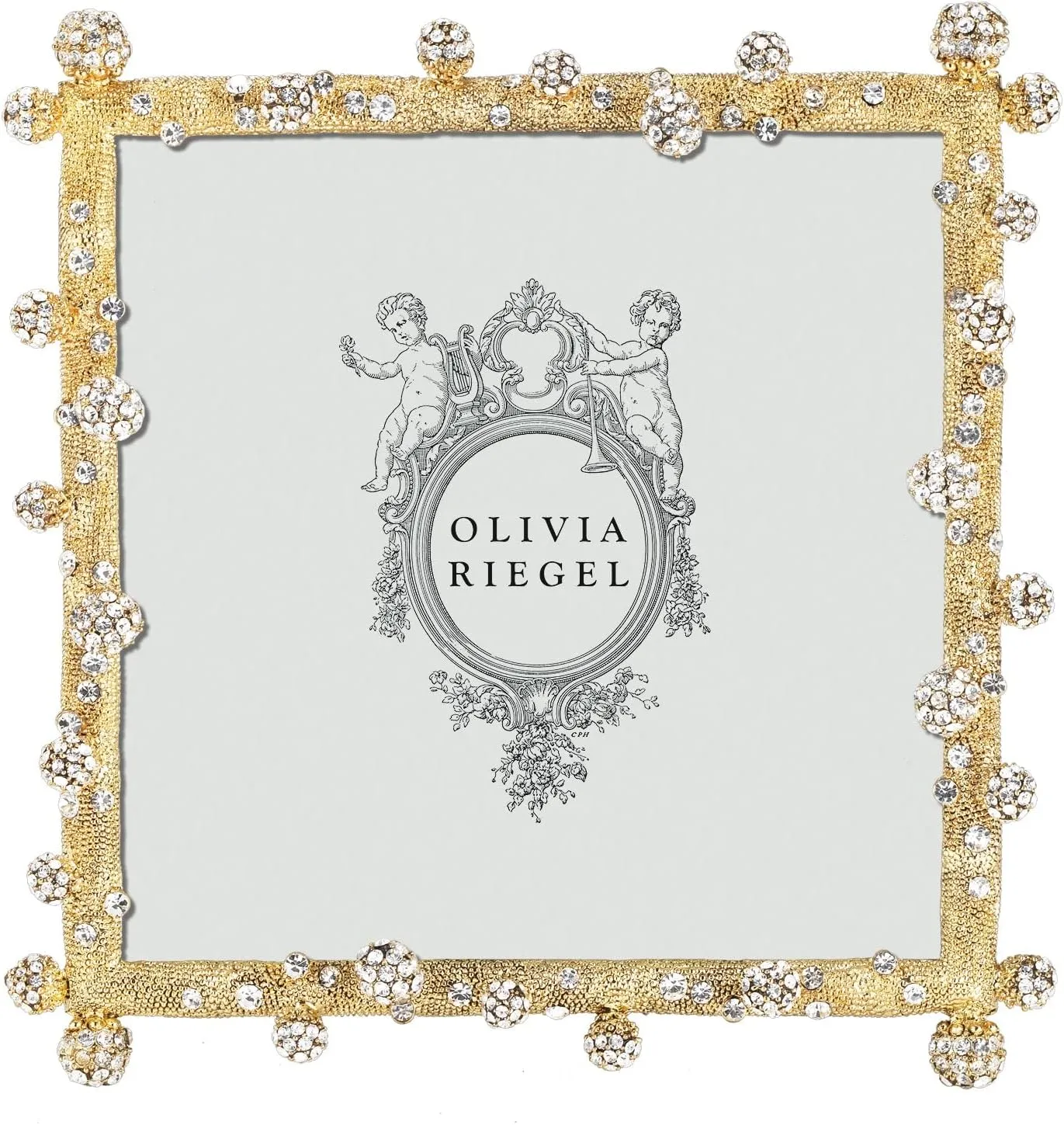 Odyssey Gold Austrian Crystal 5x5 Frame by Olivia Riegel - 5x5