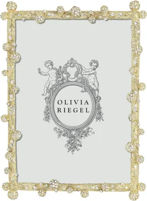 Olivia Riegel Odyssey Gold Austrian Crystal 5x7 Frame (r) - 5x7