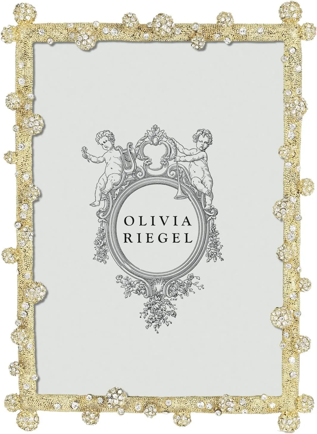 Olivia Riegel Odyssey Gold Austrian Crystal 5x7 Frame (r) - 5x7