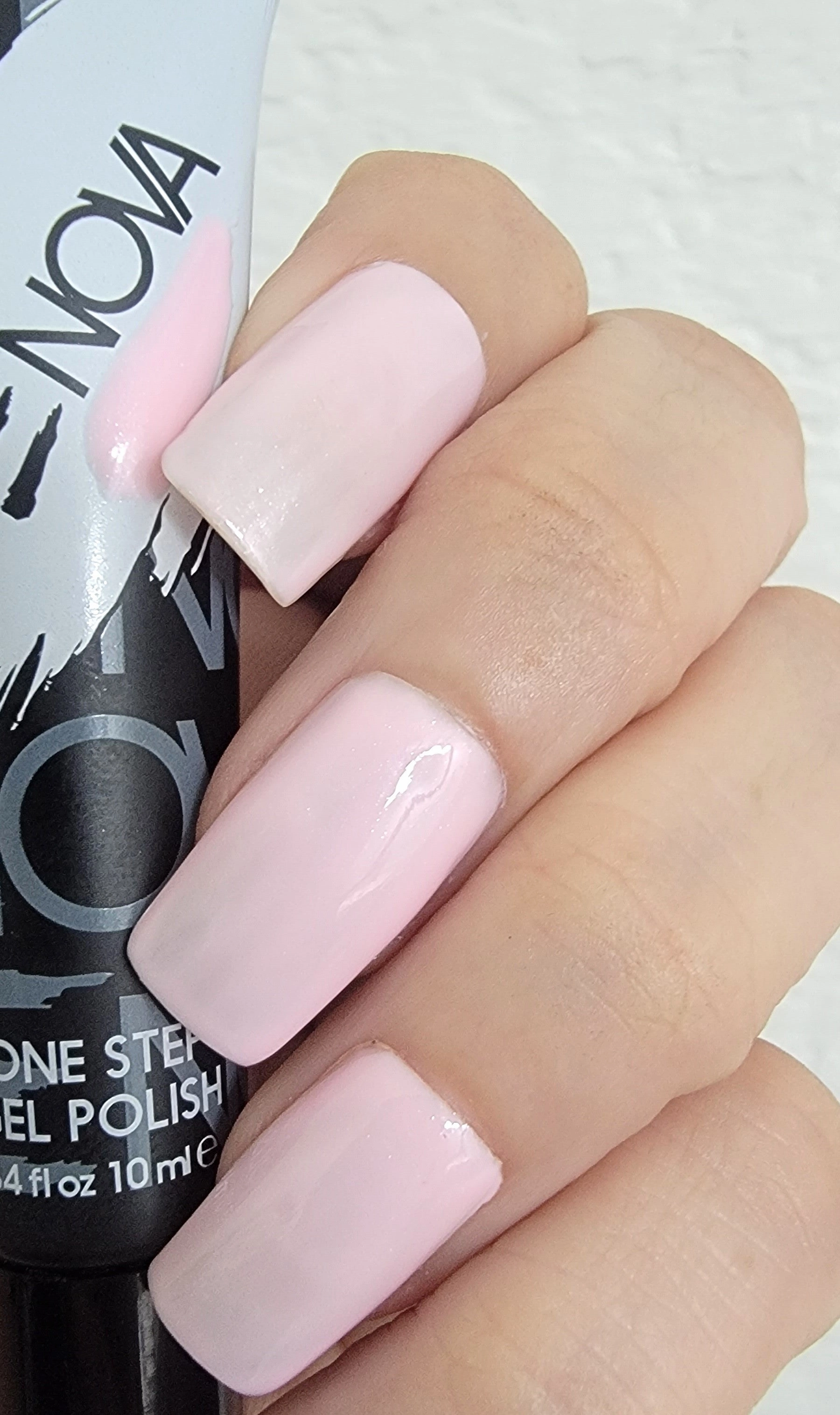 One Step Gel Polish,  Light Pink Shimmer - Thank Goddess