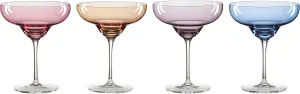 Oneida True Colors Margarita Glasses, Set of 4, 4 Count, Multi