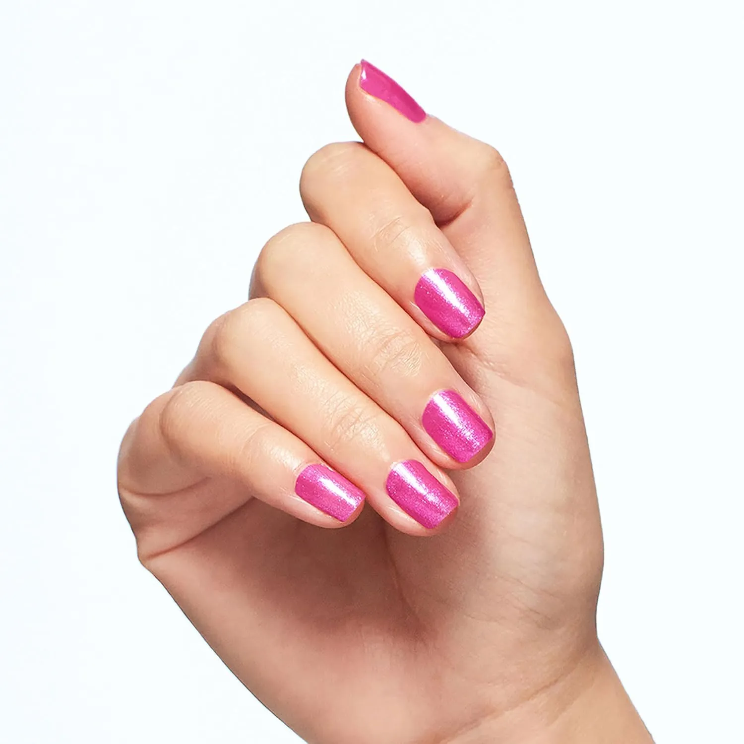 OPI Nail Lacquer Nail Polish | Opaque Dark Pink Shimmer Chip Resistant Nail Polish | Vegan, Fast Drying, Streak Free