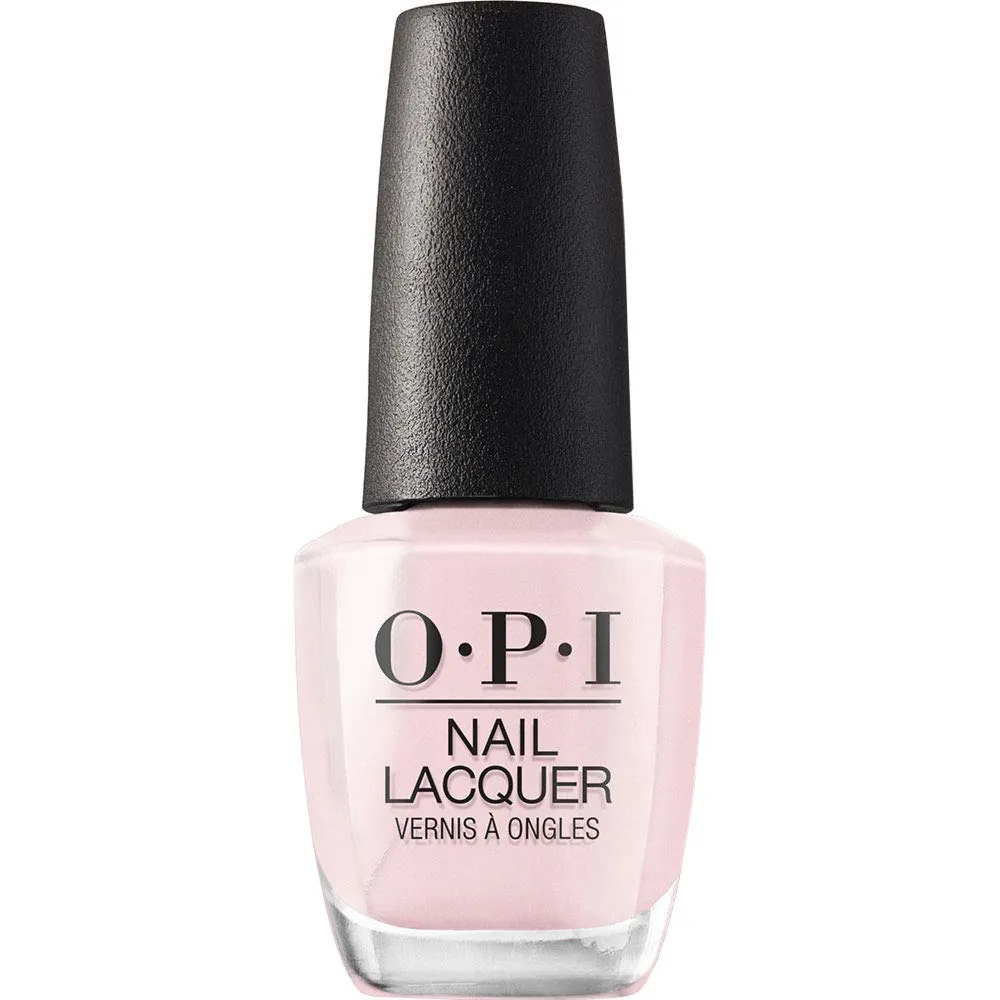 OPI Nail Lacquer Nail Polish | Sheer Light Nude Pink Shimmer Chip Resistant Nail Polish | Vegan, Fast Drying, Streak Free