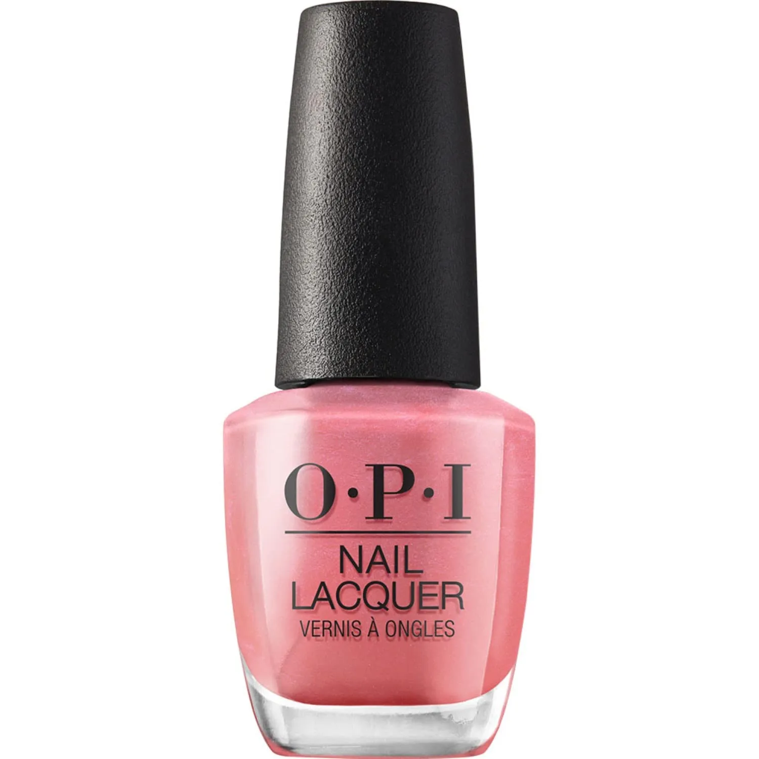 OPI Nail Lacquer Nail Polish | Sheer Light Nude Pink Shimmer Chip Resistant Nail Polish | Vegan, Fast Drying, Streak Free
