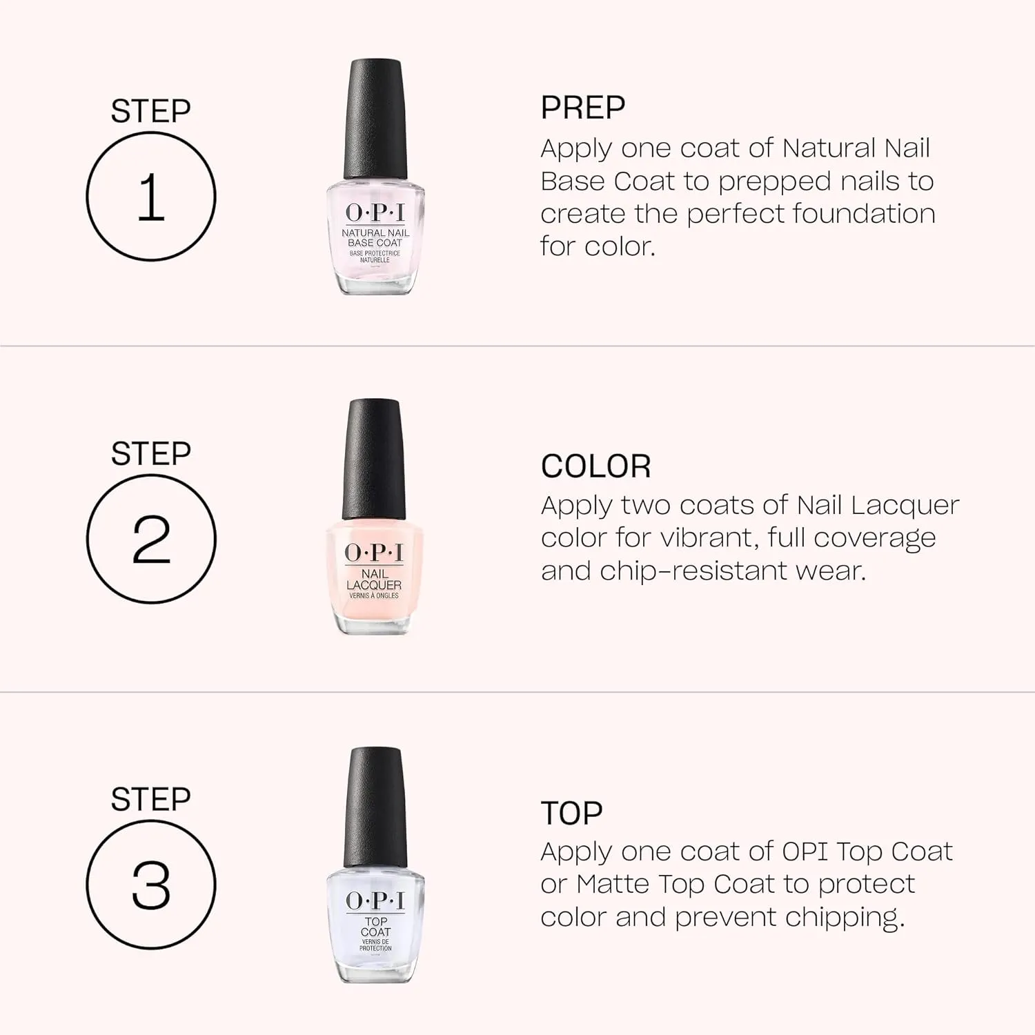 OPI Nail Lacquer Nail Polish | Sheer Light Nude Pink Shimmer Chip Resistant Nail Polish | Vegan, Fast Drying, Streak Free