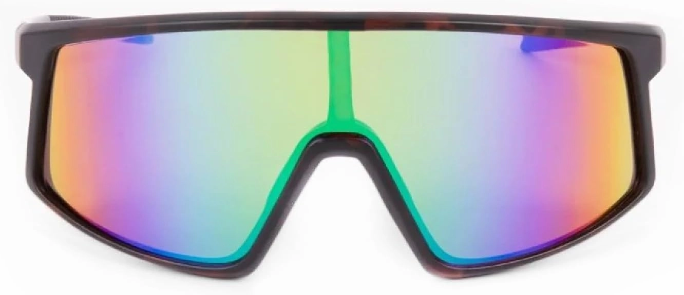 Optic Nerve Unisex Stone Cat Polarized Shield Sunglasses - UVA/UVB Protection No-Slip Fit Sun Shades for Outdoor Activities