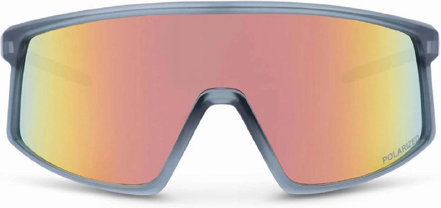Optic Nerve Unisex Stone Cat Polarized Shield Sunglasses - UVA/UVB Protection No-Slip Fit Sun Shades for Outdoor Activities