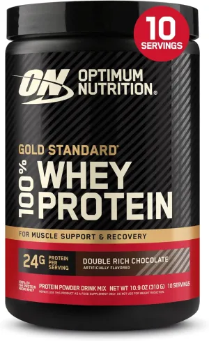 Optimum Nutrition Gold Standard 100% Whey Protein Powder, Double Rich Chocolate, 0.68 Pound (Pack of 1)