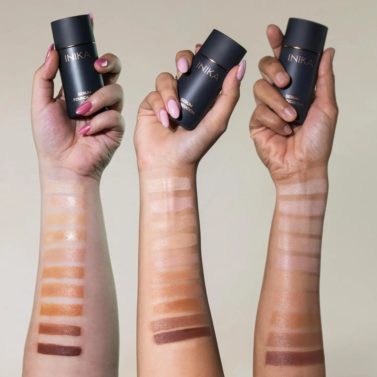 Organic Serum Foundation | Vegan, Buildable Coverage, Weightless Second Skin Feel, Transfer Proof with Skincare Ingredients in Sustainable Packaging. Bold 25ml