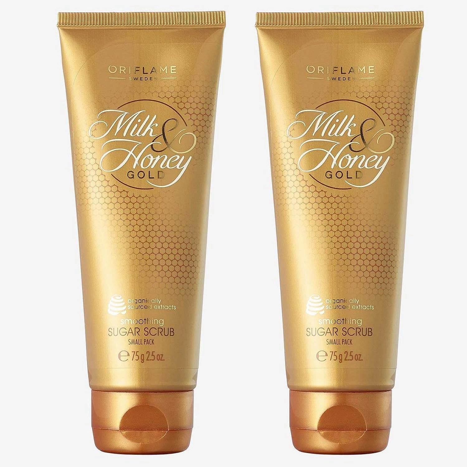 Oriflame MILK & HONEY GOLD Smoothing Sugar Scrub Small Pack 75 ml set of 2