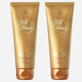 Oriflame MILK & HONEY GOLD Smoothing Sugar Scrub Small Pack 75 ml set of 2