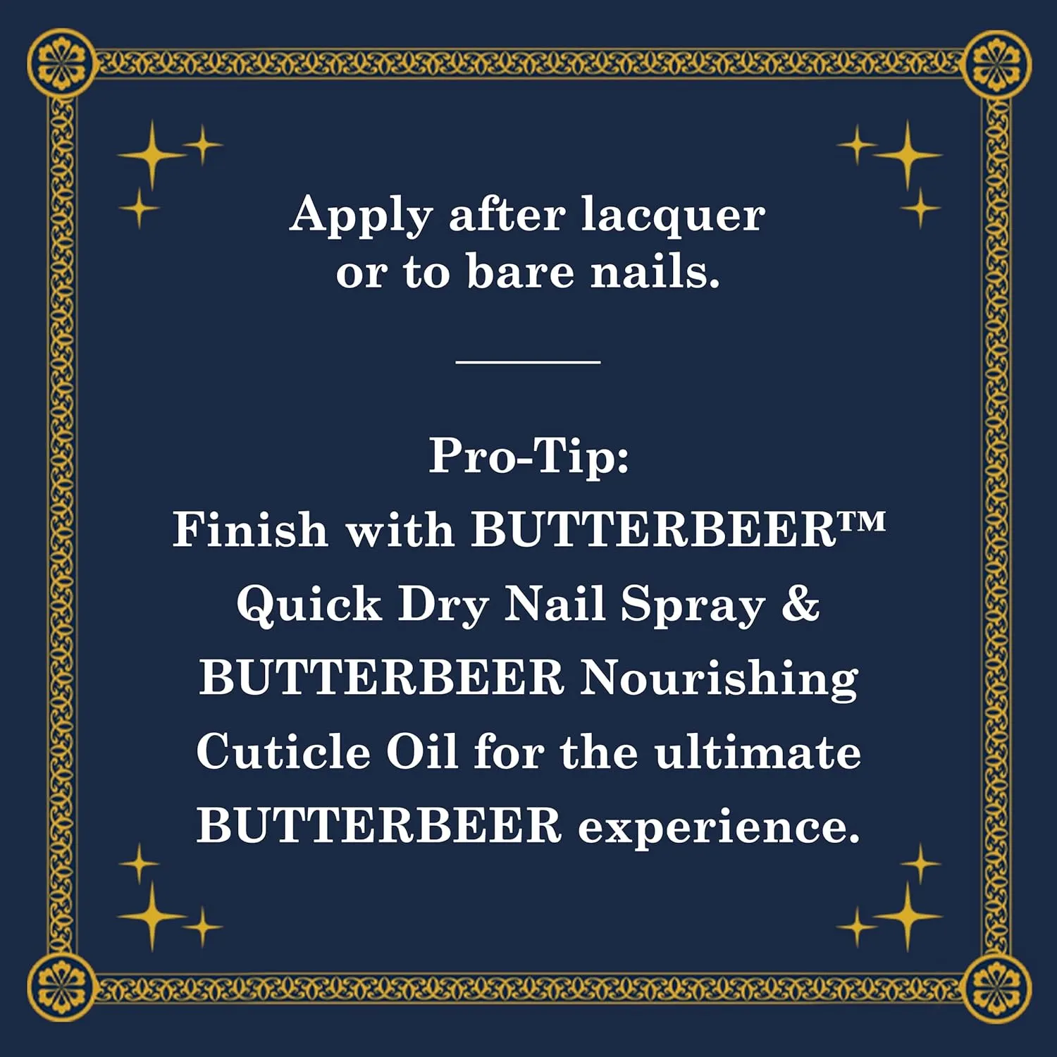 Orly X HARRY POTTER™ BUTTERBEER™ Nail Care Collection (Iridescent Topper)