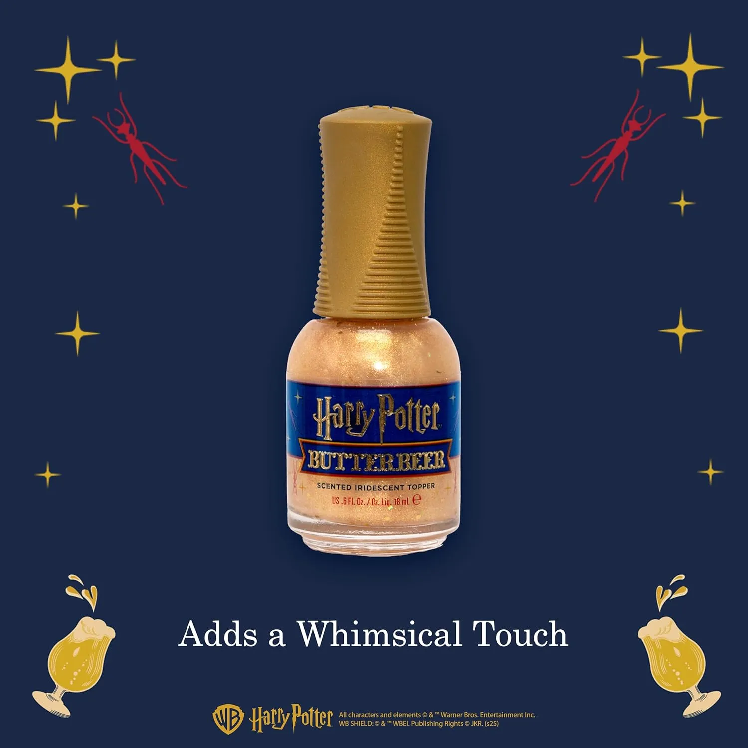 Orly X HARRY POTTER™ BUTTERBEER™ Nail Care Collection (Iridescent Topper)