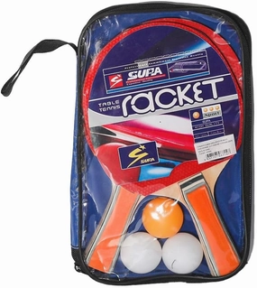 Osman Red Racket Set (2 Rackets 3 Balls) with Carry Bag 1809041