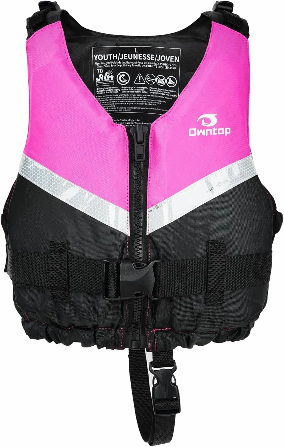 Owntop Swim Jacket Kids Adults | Super-Thin & Lightweight | Comfortable Crotch Strap | Easy-to-spot Colors | Swimming Training, Kayak, Boating