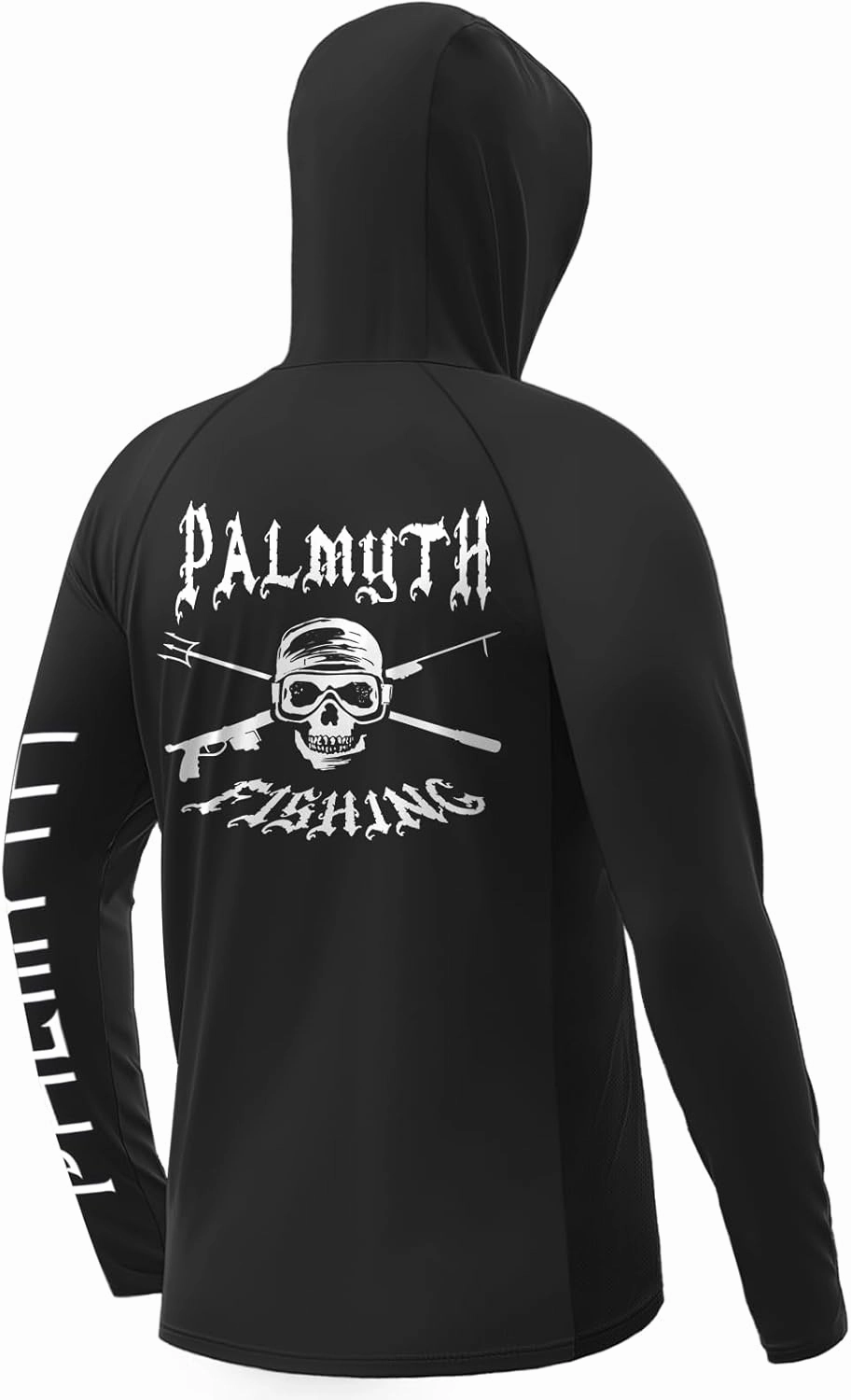 Palmyth Fishing Shirts for Men Long Sleeve Sun Protection Fishing Hoodie UPF 50  UV Hooded Shirt Neck Gaiter