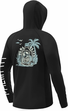 Palmyth Fishing Shirts for Men Long Sleeve Sun Protection Fishing Hoodie UPF 50  UV Hooded Shirt Neck Gaiter