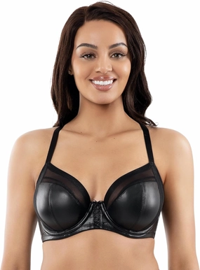 PARFAIT Stevie Faux Leather Full Busted Unlined Non-Padded Underwired Bra