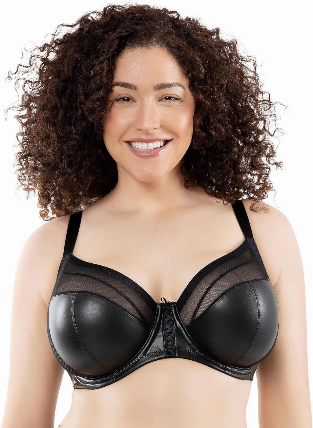PARFAIT Stevie Faux Leather Full Busted Unlined Non-Padded Underwired Bra