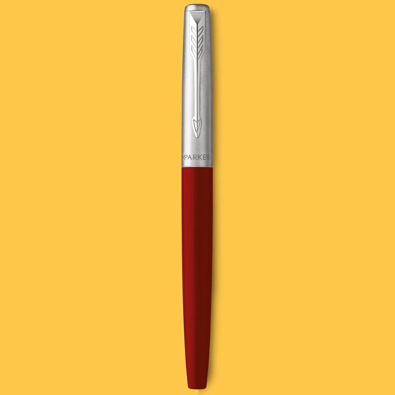 Parker Jotter Originals Fountain Pen, Classic Red Finish, Medium Nib, Blue & Black Ink