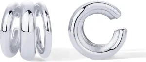 PAVOI 14K Gold Plated 925 Sterling Silver Round Huggie Ear Cuff Gold Earrings for Women | Clip On Cartilage Cuff Earrings