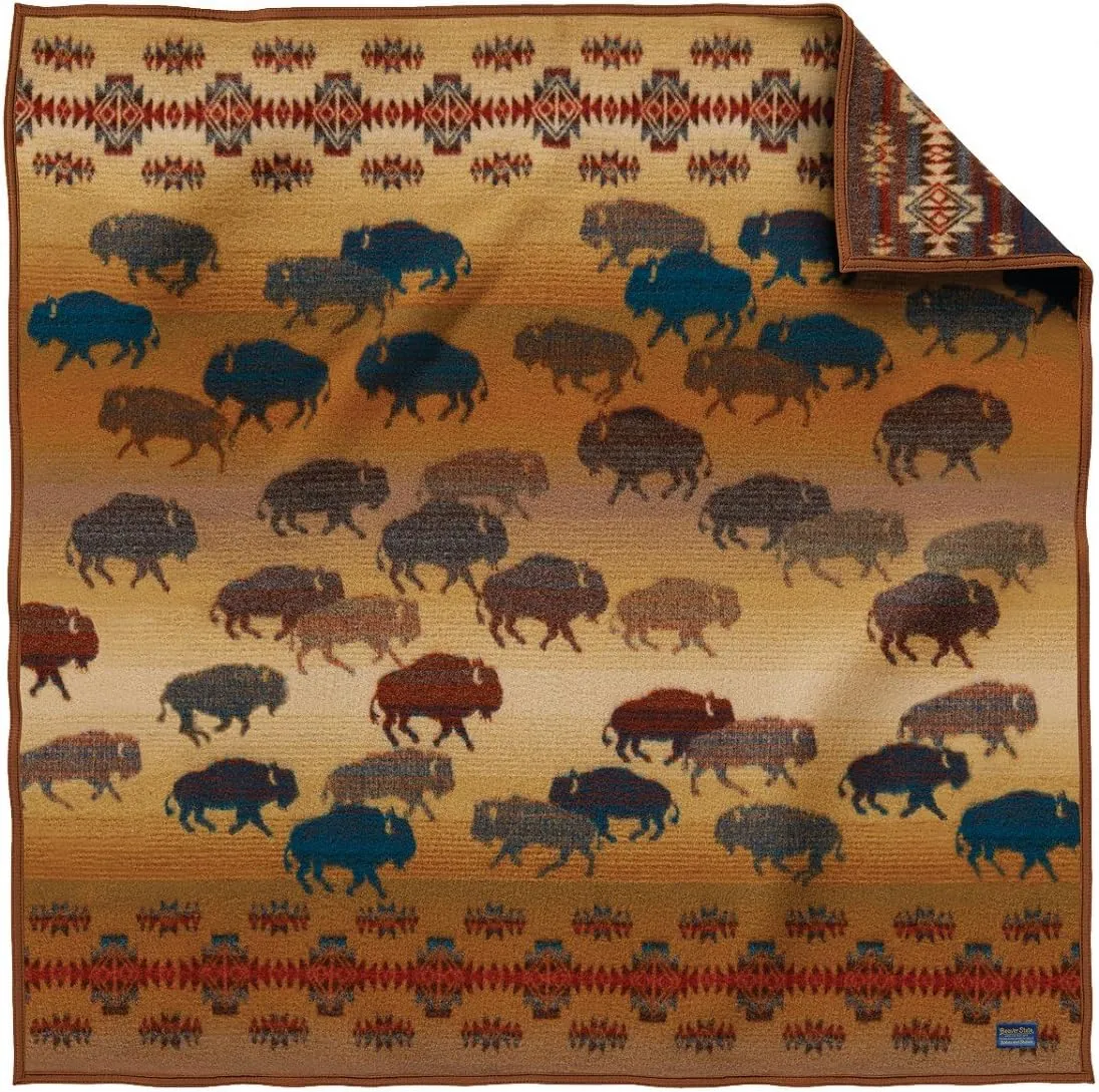 PENDLETON Prairie Rush Hour Wool Throw, One Size