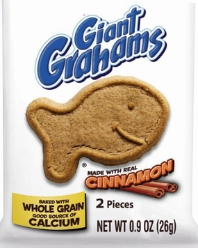 Pepperidge Farm Gold fish Giant Graham Crackers Cinnamon, 30 Individually Wrapped Packages