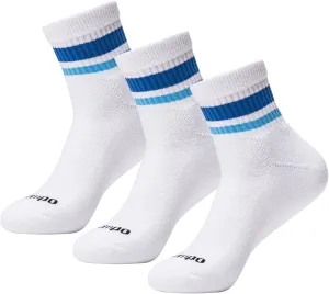 Performance Golf Socks – Premium Quarter-Height Socks with Bold Stripes, Cushioned & Breathable (Stripe 3-Pack)