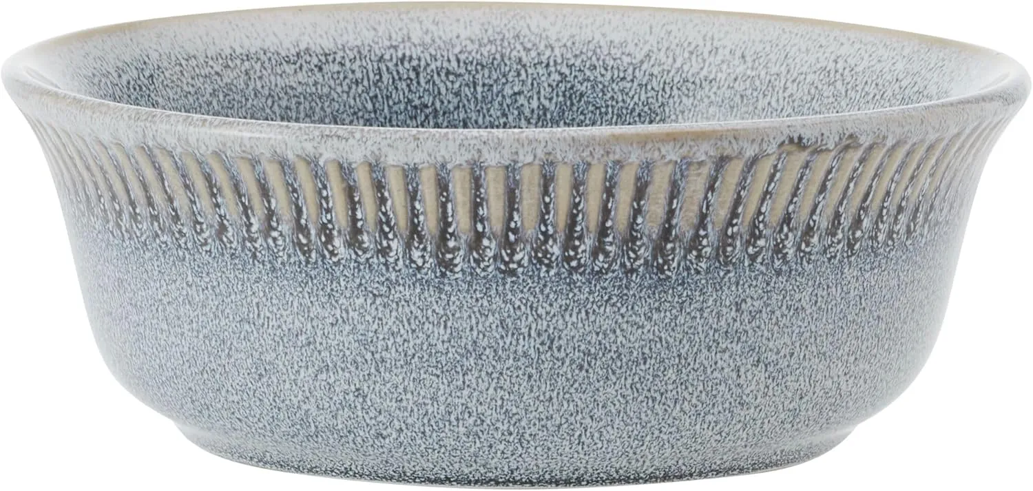 Pfaltzgraff Amara Smoke 6 Piece Dinnerware Bowl Set, Service for 2, Smoke