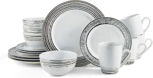 Pfaltzgraff Bryson 16-Piece Dinnerware Set, Service For 4, White