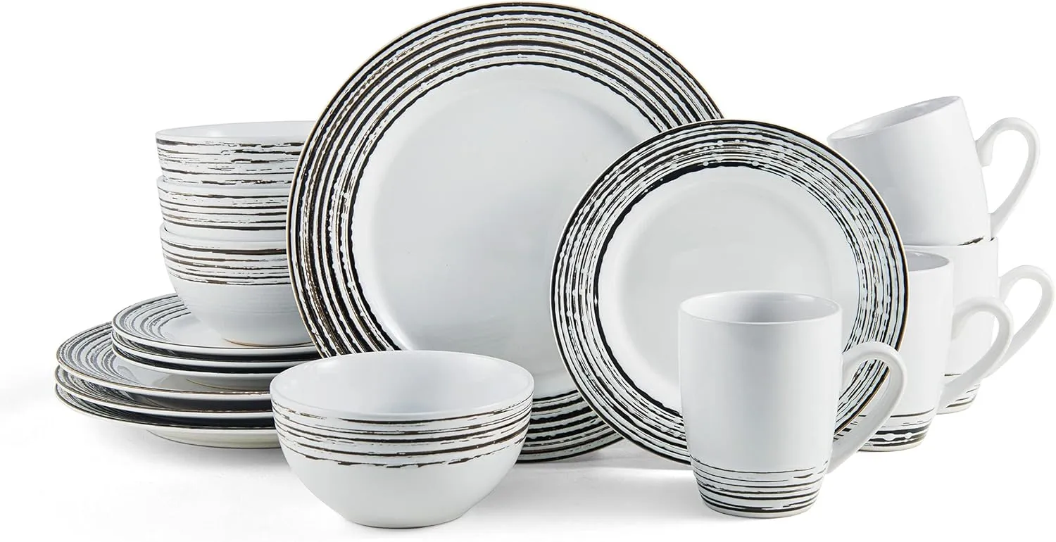 Pfaltzgraff Bryson 16-Piece Dinnerware Set, Service For 4, White
