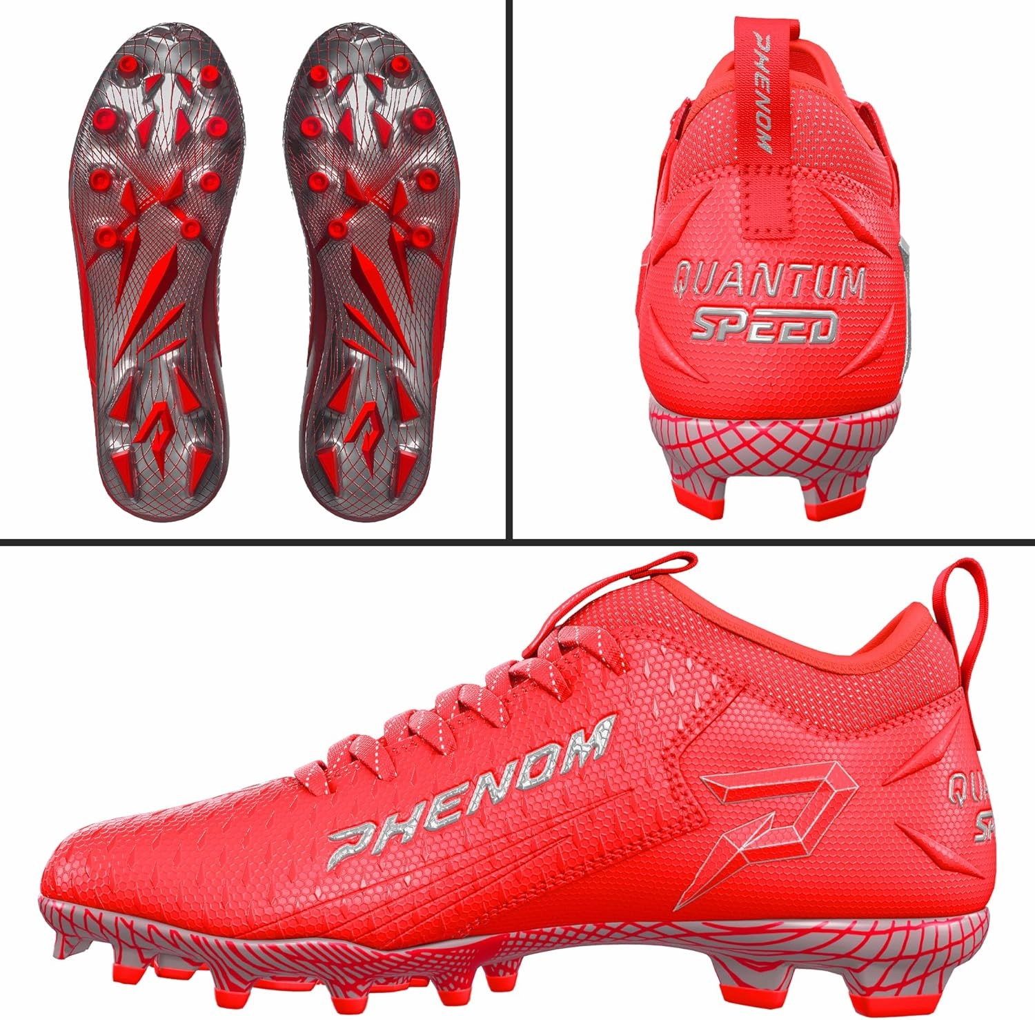 Phenom Elite Quantum Speed 2.0 Football Cleats - Team Colors