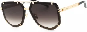 Philipp Plein Sunglasses SPP 132 0301 Rose Gold/Black -
