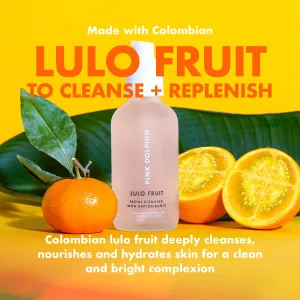 Pink Dolphin Lulo Fruit Antioxidant Facial Cleanser | Vitamin C Face Wash For Women | Vitamin A, E, K | Vegan & Gluten Free | Citrus Scent Face Cleanser | Colombian Beauty Skin Care | 4oz