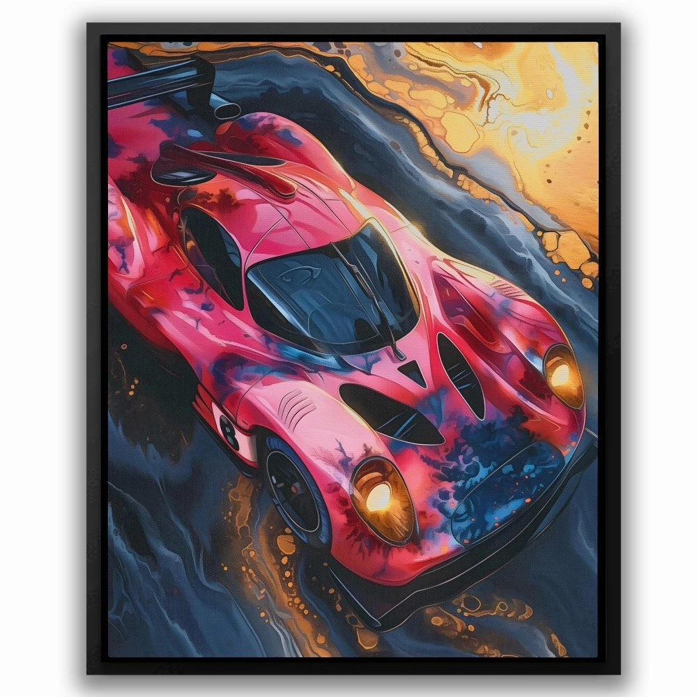 Pink Race Car