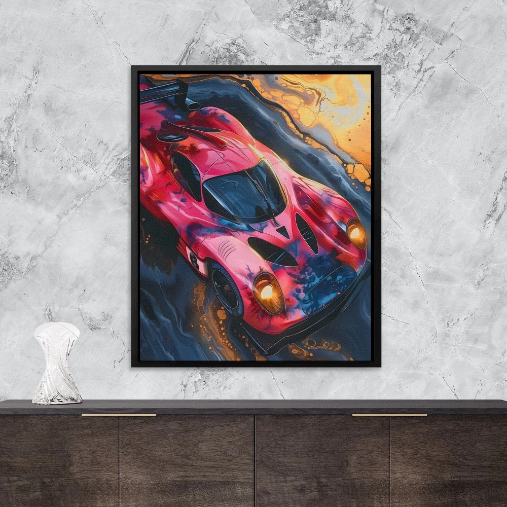 Pink Race Car