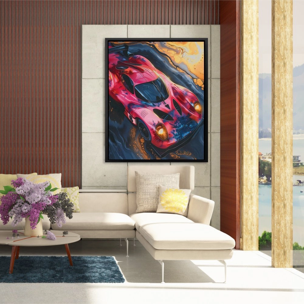 Pink Race Car