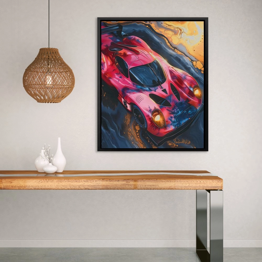 Pink Race Car